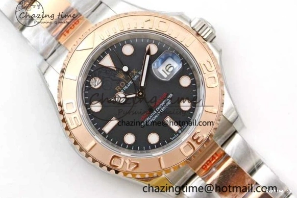 0109 Yacht-Master 126621 SS RG EWF 1:1 Best Edition Black Dial on SS SS RG Bracelet A SportInspired 2242